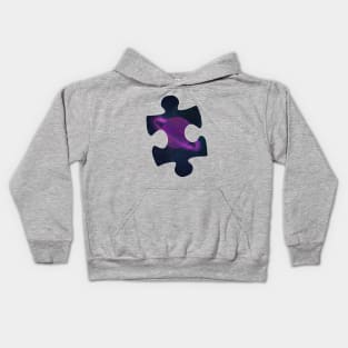 Autism Space puzzle piece Kids Hoodie